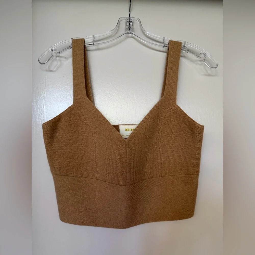 VGUC Anthropologie Cashmere Cropped Sweater Size S - Picture 3 of 7